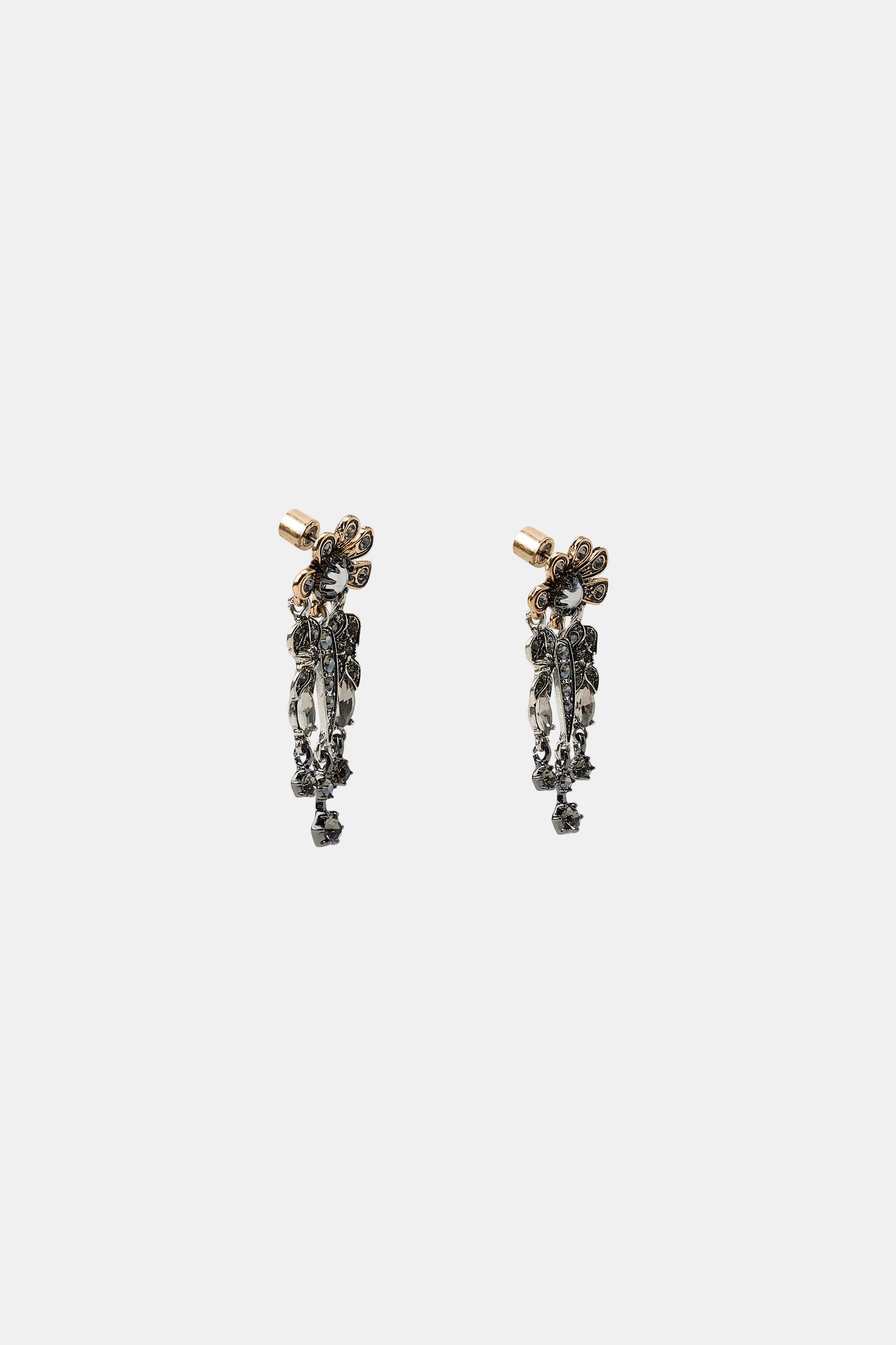 JEWEL FLOWER EARRINGS